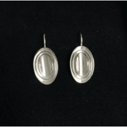 Boucles d'oreilles en argent 3 ovales