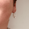 Boucles d'oreilles en argent 3 ovales