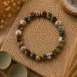 Bracelet Agate Dendrite naturelle 8 mm | Pierre du Brésil