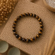 Bracelet Œil de Tigre naturel 8 mm | Pierre d’Afrique du Sud