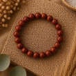 Bracelet Jaspe Rouge naturel 8 mm | Pierre d’Afrique du Sud
