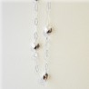 collier sautoir boules lisses et martelées