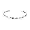 Bracelet argent fin torsadé