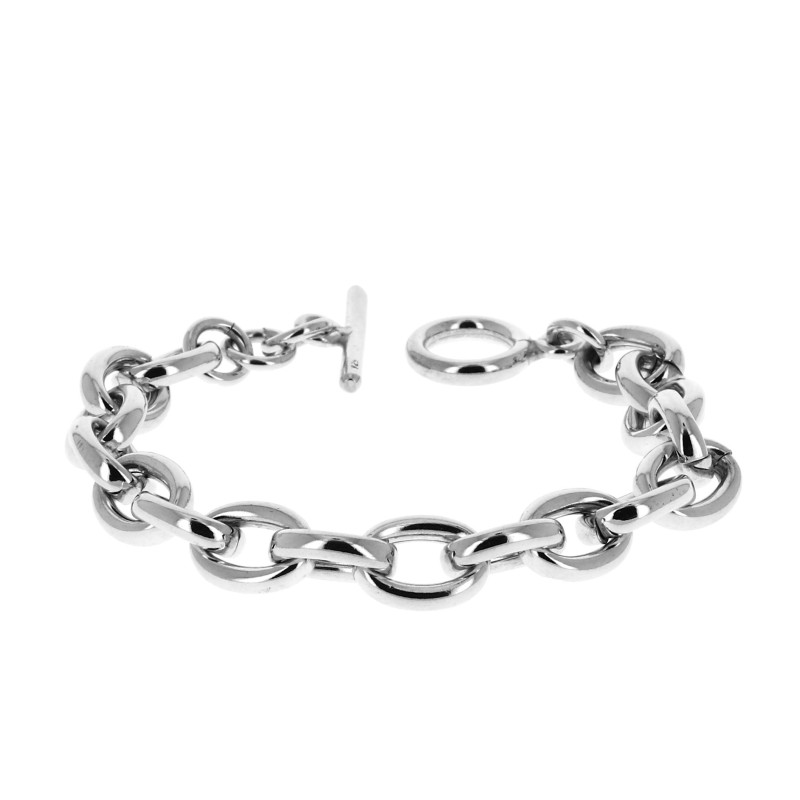 Bracelet maille forcat argent Outlet
