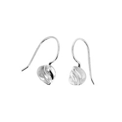 Boucles d'oreilles en argent petite forme ronde