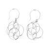 Boucles d'oreilles en argent multiples anneaux