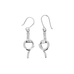 Boucles d'oreilles en argent boucle