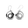 Boucles d'oreilles en argent spirale