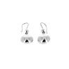 Boucles d'oreilles en argent petite soucoupe