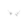 Boucles d'oreilles en argent petite lune