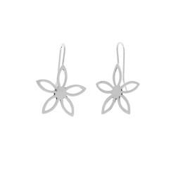 Boucles d'oreilles argent petite fleur