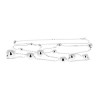 Collier en argent genre sautoir aux treize boules