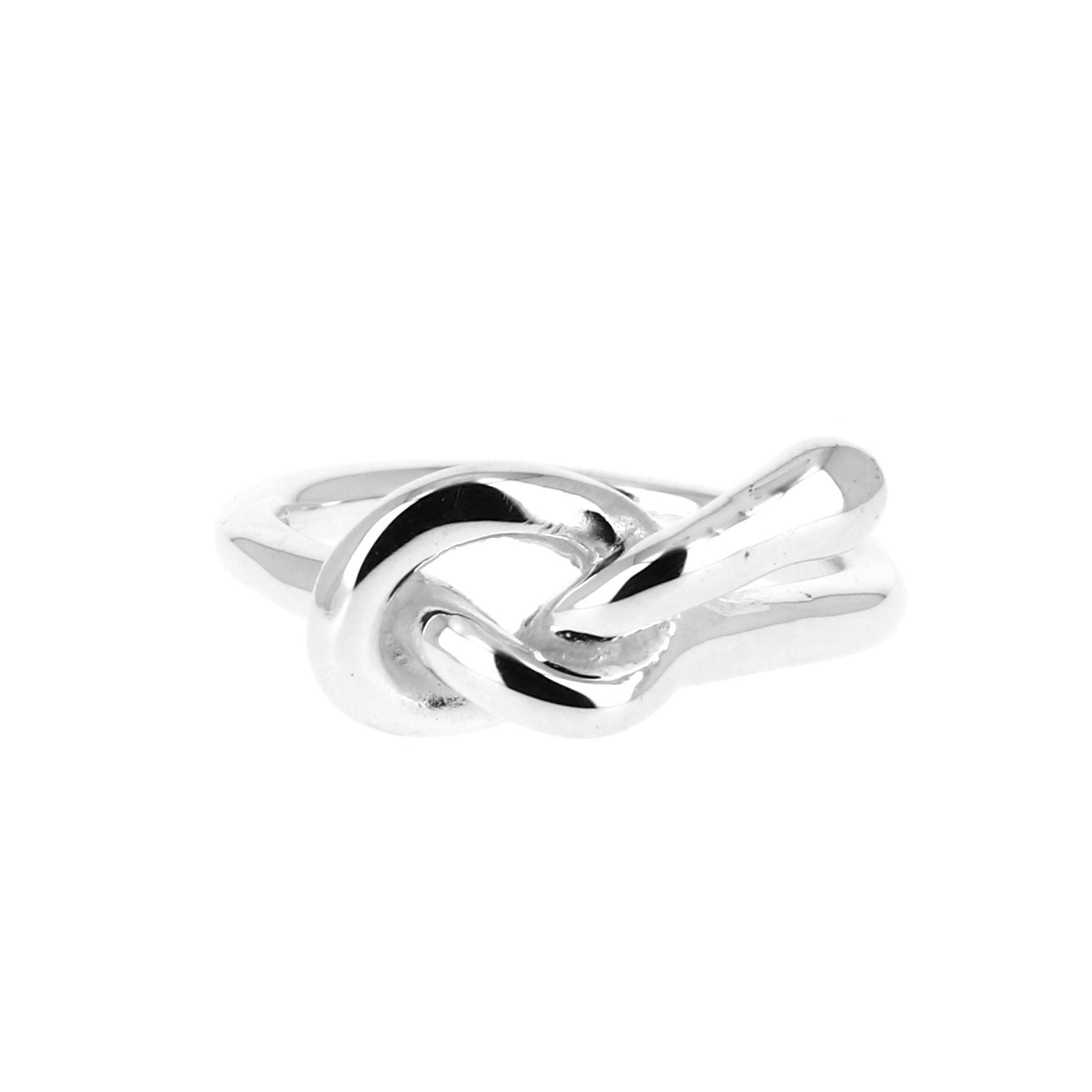 Bague En Argent Massif - Modèle Nœud - Taille 51 - Occasion (déjà Portée)
