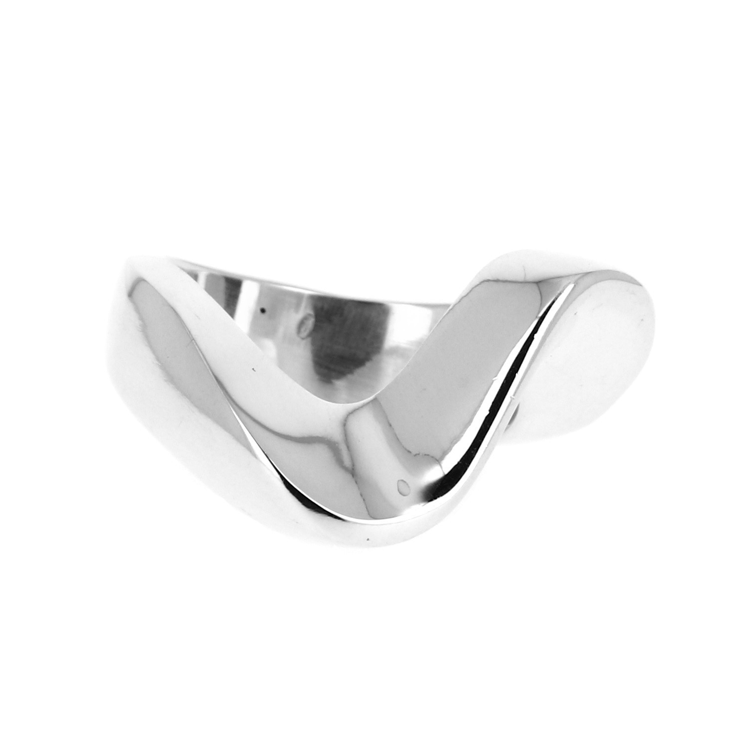 Bague en argent jolie vague