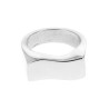 Bague argent dessin de vague