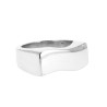 Bague argent dessin de vague