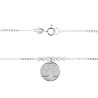 Collier en argent chaîne et médaille arbre de vie