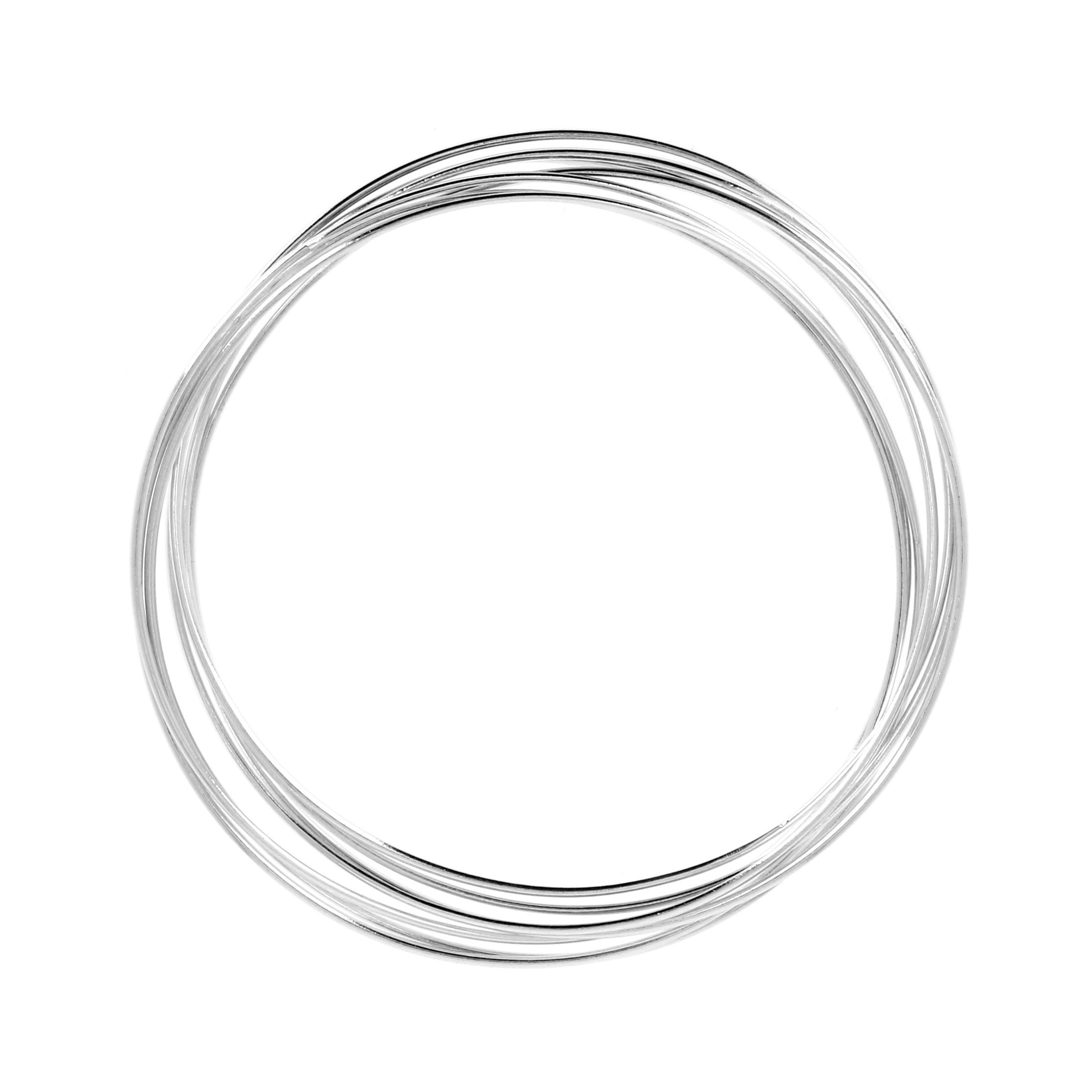 Bracelet Semainier En Argent Massif - Diamètre 6,2 Cm 40 Grammes - Occasion