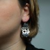 Boucles d'oreilles argent multiples ronds évidés