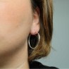 Boucles d'oreilles argent ciselées petite taille