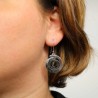 Boucles d'oreilles en argent spirale