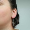 Boucles d'oreilles en argent boucle