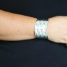 Bracelet argent trois vagues