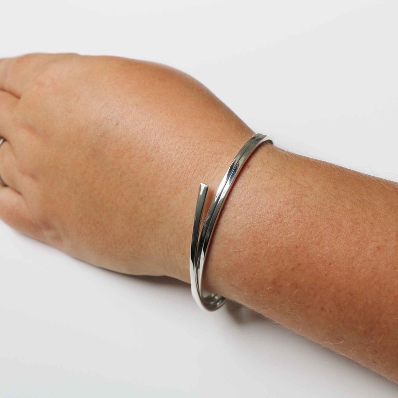 Bracelet En Argent Massif 925/1000 - Poids 14,4 G, Occasion