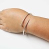 Bracelet en argent jonc clou ouvrable