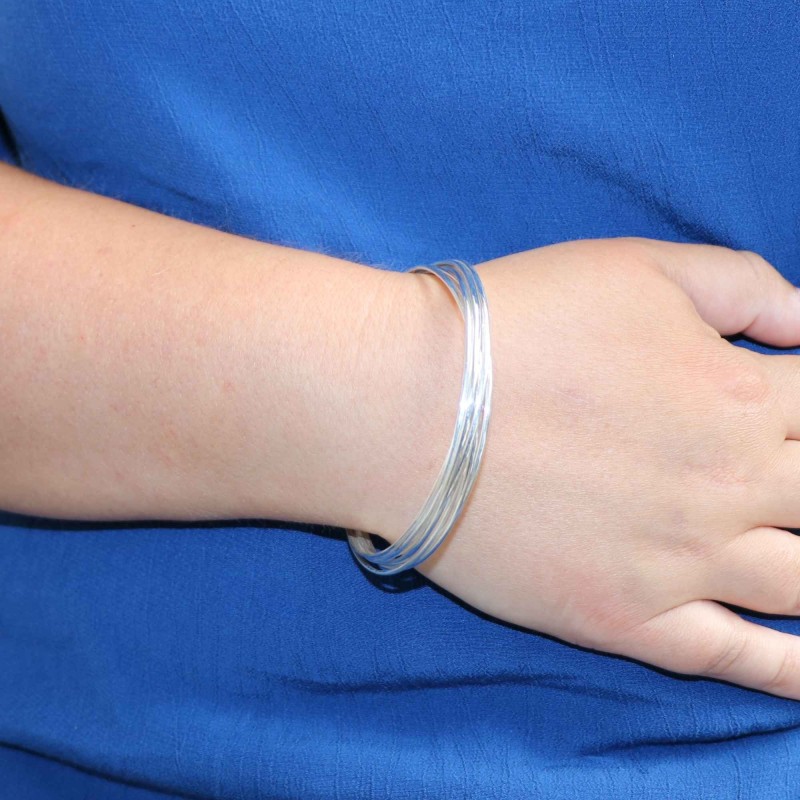 bracelet semainier | jonc argent | Les trouvailles d'Elsa