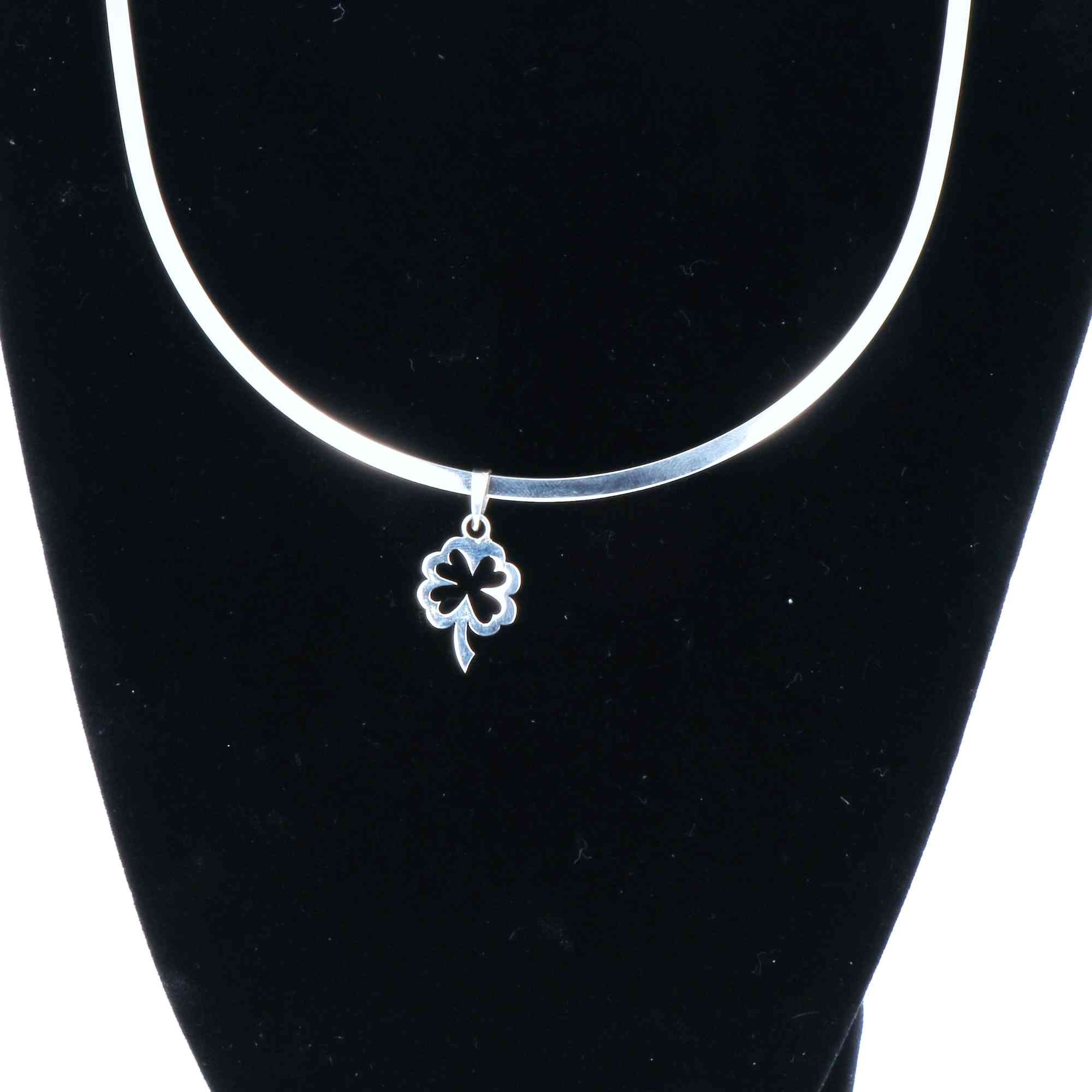 Pendentif En Argent Massif Du Mexique - Occasion, Couleur Argenté, Bijou Ethnique Et Stylé