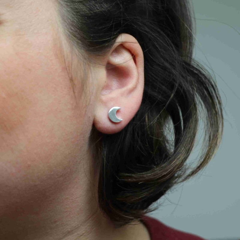 925 Argent Boucles Doreilles Pendantes Etoile Lune Boucles D'Oreilles