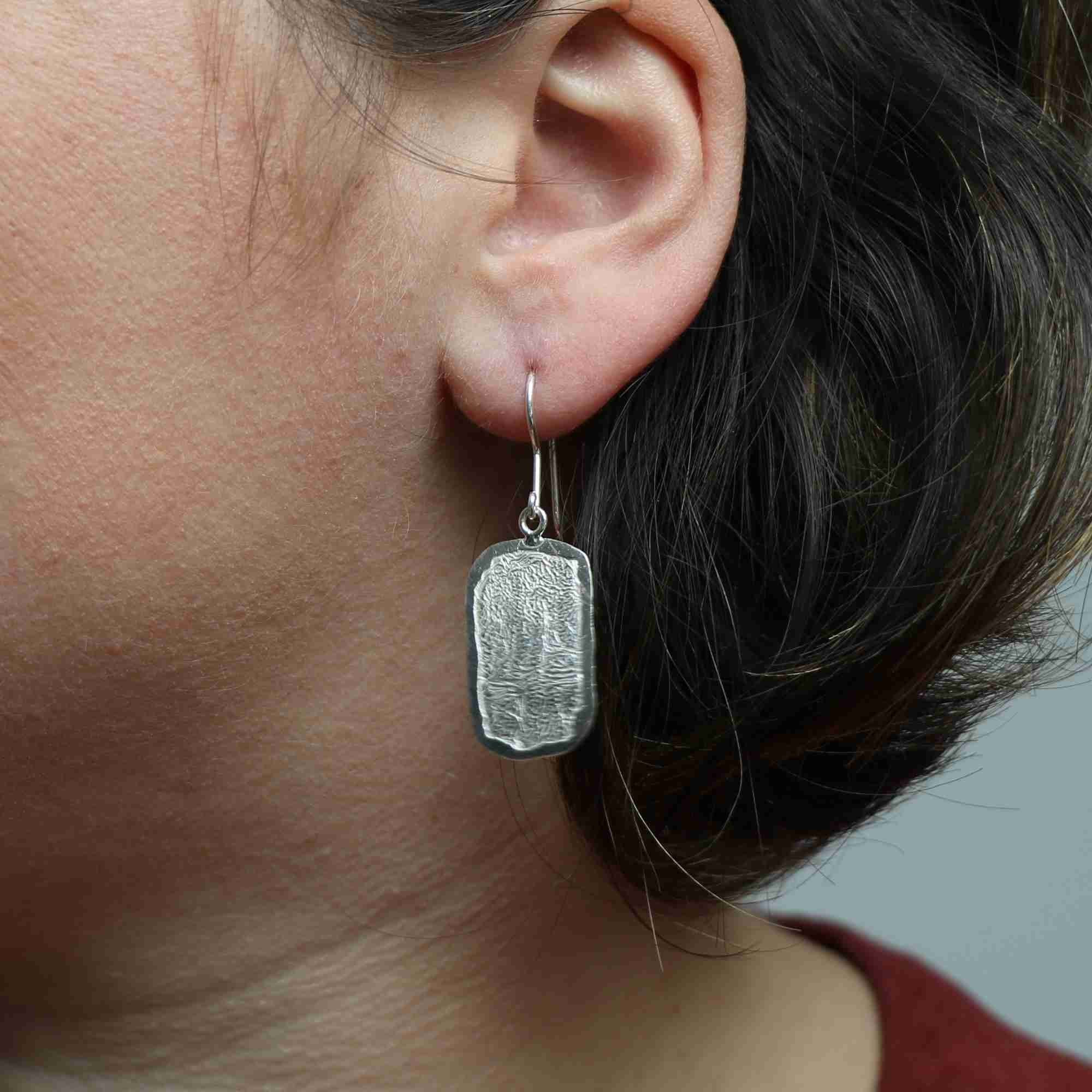 Boucles D’oreilles Anciennes En Argent Massif 950 - Style Vintage - Occasion