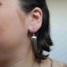 Boucles d'oreilles en argent petit coeur